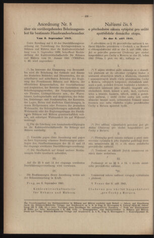 Verordnungsblatt des Reichsprotektors in Böhmen und Mähren: = Věstník nařízení Reichsprotektora in Böhmen und Mähren 19410911 Seite: 16