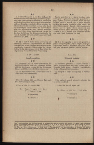 Verordnungsblatt des Reichsprotektors in Böhmen und Mähren: = Věstník nařízení Reichsprotektora in Böhmen und Mähren 19410920 Seite: 20