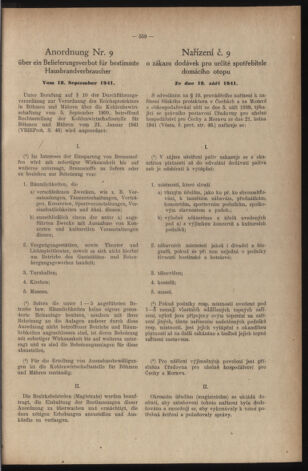 Verordnungsblatt des Reichsprotektors in Böhmen und Mähren: = Věstník nařízení Reichsprotektora in Böhmen und Mähren 19411018 Seite: 3