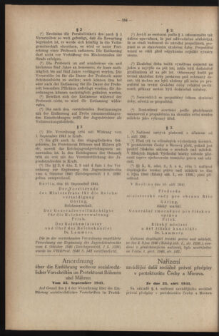 Verordnungsblatt des Reichsprotektors in Böhmen und Mähren: = Věstník nařízení Reichsprotektora in Böhmen und Mähren 19411027 Seite: 2