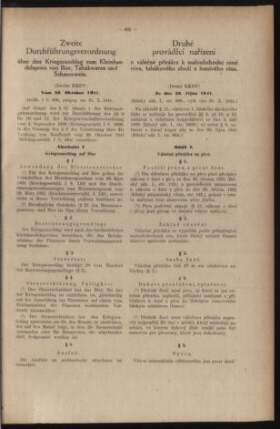 Verordnungsblatt des Reichsprotektors in Böhmen und Mähren: = Věstník nařízení Reichsprotektora in Böhmen und Mähren 19411105 Seite: 5