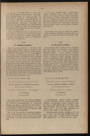 Verordnungsblatt des Reichsprotektors in Böhmen und Mähren: = Věstník nařízení Reichsprotektora in Böhmen und Mähren 19411115 Seite: 11