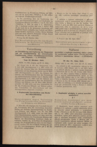 Verordnungsblatt des Reichsprotektors in Böhmen und Mähren: = Věstník nařízení Reichsprotektora in Böhmen und Mähren 19411115 Seite: 2