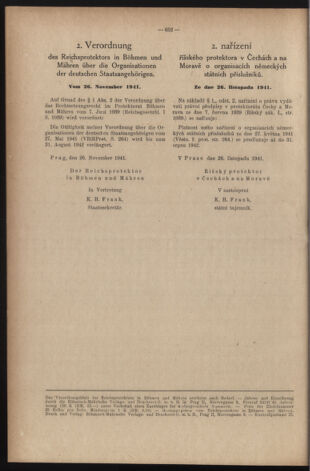 Verordnungsblatt des Reichsprotektors in Böhmen und Mähren: = Věstník nařízení Reichsprotektora in Böhmen und Mähren 19411127 Seite: 12