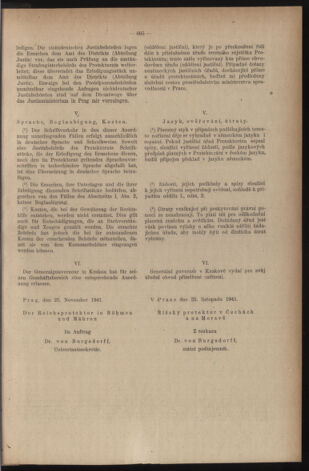 Verordnungsblatt des Reichsprotektors in Böhmen und Mähren: = Věstník nařízení Reichsprotektora in Böhmen und Mähren 19411209 Seite: 11