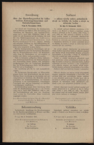 Verordnungsblatt des Reichsprotektors in Böhmen und Mähren: = Věstník nařízení Reichsprotektora in Böhmen und Mähren 19411209 Seite: 2