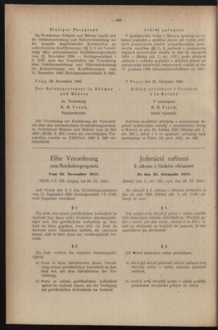 Verordnungsblatt des Reichsprotektors in Böhmen und Mähren: = Věstník nařízení Reichsprotektora in Böhmen und Mähren 19411213 Seite: 2