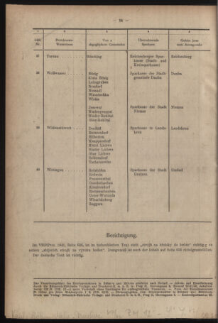 Verordnungsblatt des Reichsprotektors in Böhmen und Mähren: = Věstník nařízení Reichsprotektora in Böhmen und Mähren 19420110 Seite: 14