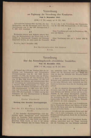 Verordnungsblatt des Reichsprotektors in Böhmen und Mähren: = Věstník nařízení Reichsprotektora in Böhmen und Mähren 19420117 Seite: 6