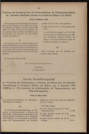 Verordnungsblatt des Reichsprotektors in Böhmen und Mähren: = Věstník nařízení Reichsprotektora in Böhmen und Mähren 19420321 Seite: 3