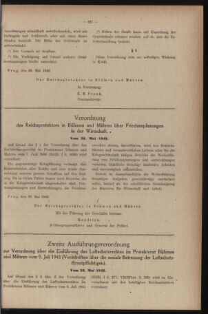 Verordnungsblatt des Reichsprotektors in Böhmen und Mähren: = Věstník nařízení Reichsprotektora in Böhmen und Mähren 19420530 Seite: 3