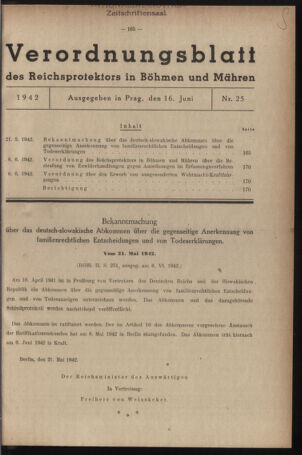 Verordnungsblatt des Reichsprotektors in Böhmen und Mähren: = Věstník nařízení Reichsprotektora in Böhmen und Mähren