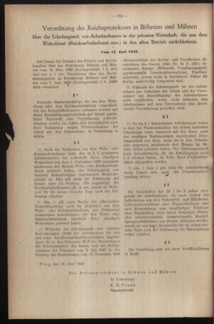 Verordnungsblatt des Reichsprotektors in Böhmen und Mähren: = Věstník nařízení Reichsprotektora in Böhmen und Mähren 19420625 Seite: 4