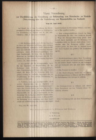 Verordnungsblatt des Reichsprotektors in Böhmen und Mähren: = Věstník nařízení Reichsprotektora in Böhmen und Mähren 19420703 Seite: 4