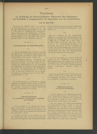 Verordnungsblatt des Reichsprotektors in Böhmen und Mähren: = Věstník nařízení Reichsprotektora in Böhmen und Mähren 19420711 Seite: 9