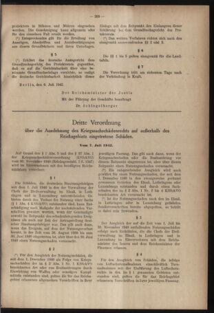 Verordnungsblatt des Reichsprotektors in Böhmen und Mähren: = Věstník nařízení Reichsprotektora in Böhmen und Mähren 19420718 Seite: 11