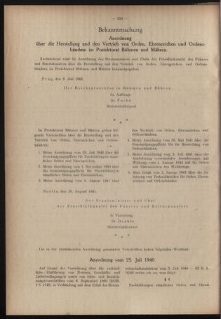 Verordnungsblatt des Reichsprotektors in Böhmen und Mähren: = Věstník nařízení Reichsprotektora in Böhmen und Mähren 19420718 Seite: 4