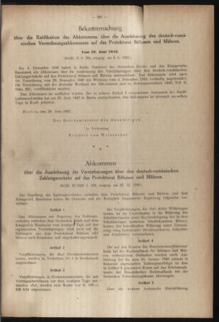 Verordnungsblatt des Reichsprotektors in Böhmen und Mähren: = Věstník nařízení Reichsprotektora in Böhmen und Mähren 19420718 Seite: 7