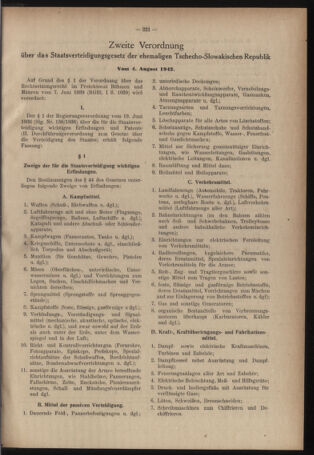 Verordnungsblatt des Reichsprotektors in Böhmen und Mähren: = Věstník nařízení Reichsprotektora in Böhmen und Mähren 19420815 Seite: 3