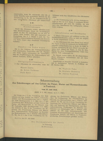 Verordnungsblatt des Reichsprotektors in Böhmen und Mähren: = Věstník nařízení Reichsprotektora in Böhmen und Mähren 19420829 Seite: 7