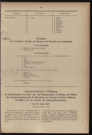 Verordnungsblatt des Reichsprotektors in Böhmen und Mähren: = Věstník nařízení Reichsprotektora in Böhmen und Mähren 19420910 Seite: 5