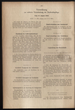 Verordnungsblatt des Reichsprotektors in Böhmen und Mähren: = Věstník nařízení Reichsprotektora in Böhmen und Mähren 19420910 Seite: 6