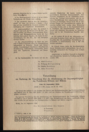 Verordnungsblatt des Reichsprotektors in Böhmen und Mähren: = Věstník nařízení Reichsprotektora in Böhmen und Mähren 19421012 Seite: 6