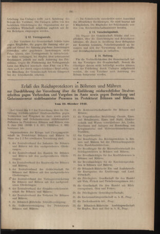 Verordnungsblatt des Reichsprotektors in Böhmen und Mähren: = Věstník nařízení Reichsprotektora in Böhmen und Mähren 19421109 Seite: 9