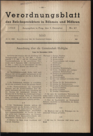 Verordnungsblatt des Reichsprotektors in Böhmen und Mähren: = Věstník nařízení Reichsprotektora in Böhmen und Mähren