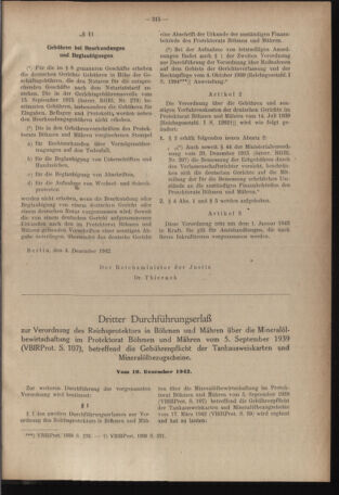 Verordnungsblatt des Reichsprotektors in Böhmen und Mähren: = Věstník nařízení Reichsprotektora in Böhmen und Mähren 19421216 Seite: 3