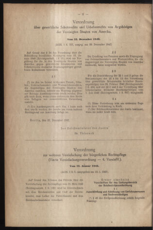 Verordnungsblatt des Reichsprotektors in Böhmen und Mähren: = Věstník nařízení Reichsprotektora in Böhmen und Mähren 19430121 Seite: 2