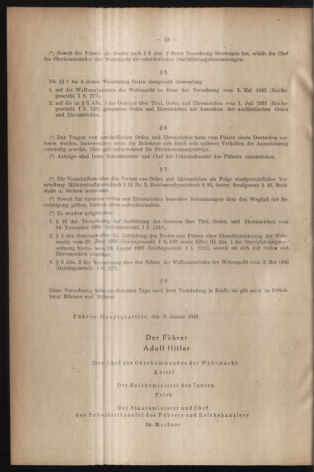 Verordnungsblatt des Reichsprotektors in Böhmen und Mähren: = Věstník nařízení Reichsprotektora in Böhmen und Mähren 19430209 Seite: 2