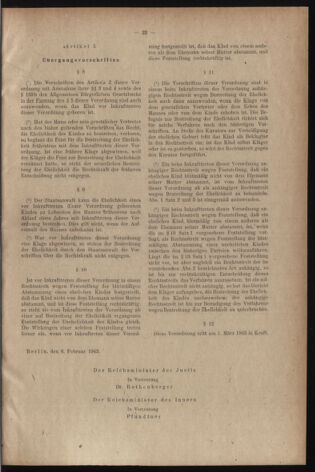 Verordnungsblatt des Reichsprotektors in Böhmen und Mähren: = Věstník nařízení Reichsprotektora in Böhmen und Mähren 19430220 Seite: 7