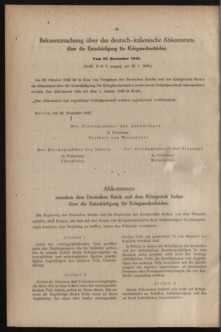 Verordnungsblatt des Reichsprotektors in Böhmen und Mähren: = Věstník nařízení Reichsprotektora in Böhmen und Mähren 19430224 Seite: 2