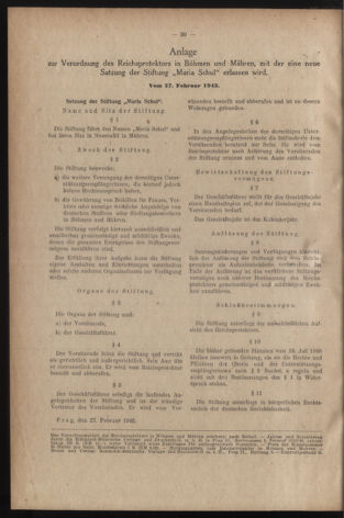 Verordnungsblatt des Reichsprotektors in Böhmen und Mähren: = Věstník nařízení Reichsprotektora in Böhmen und Mähren 19430306 Seite: 2