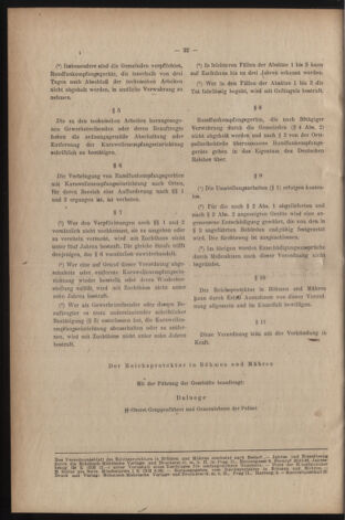 Verordnungsblatt des Reichsprotektors in Böhmen und Mähren: = Věstník nařízení Reichsprotektora in Böhmen und Mähren 19430317 Seite: 2