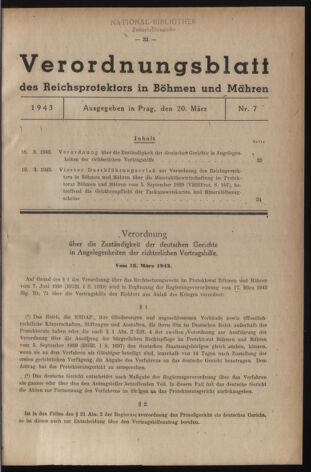 Verordnungsblatt des Reichsprotektors in Böhmen und Mähren: = Věstník nařízení Reichsprotektora in Böhmen und Mähren