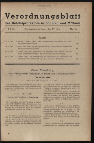 Verordnungsblatt des Reichsprotektors in Böhmen und Mähren: = Věstník nařízení Reichsprotektora in Böhmen und Mähren