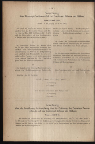 Verordnungsblatt des Reichsprotektors in Böhmen und Mähren: = Věstník nařízení Reichsprotektora in Böhmen und Mähren 19430712 Seite: 6