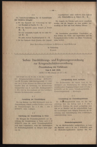 Verordnungsblatt des Reichsprotektors in Böhmen und Mähren: = Věstník nařízení Reichsprotektora in Böhmen und Mähren 19430724 Seite: 2