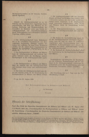 Verordnungsblatt des Reichsprotektors in Böhmen und Mähren: = Věstník nařízení Reichsprotektora in Böhmen und Mähren 19430909 Seite: 2