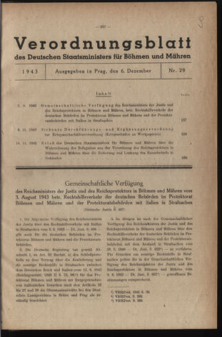 Verordnungsblatt des Reichsprotektors in Böhmen und Mähren: = Věstník nařízení Reichsprotektora in Böhmen und Mähren