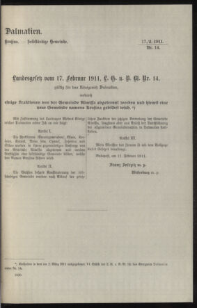 Verordnungsblatt des k.k. Ministeriums des Innern. Beibl.. Beiblatt zu dem Verordnungsblatte des k.k. Ministeriums des Innern. Angelegenheiten der staatlichen Veterinärverwaltung. (etc.) 19110515 Seite: 269