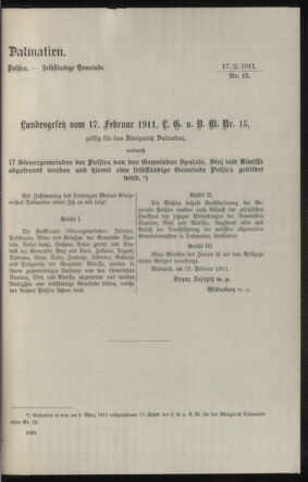 Verordnungsblatt des k.k. Ministeriums des Innern. Beibl.. Beiblatt zu dem Verordnungsblatte des k.k. Ministeriums des Innern. Angelegenheiten der staatlichen Veterinärverwaltung. (etc.) 19110515 Seite: 271