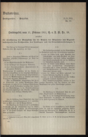 Verordnungsblatt des k.k. Ministeriums des Innern. Beibl.. Beiblatt zu dem Verordnungsblatte des k.k. Ministeriums des Innern. Angelegenheiten der staatlichen Veterinärverwaltung. (etc.) 19110515 Seite: 3