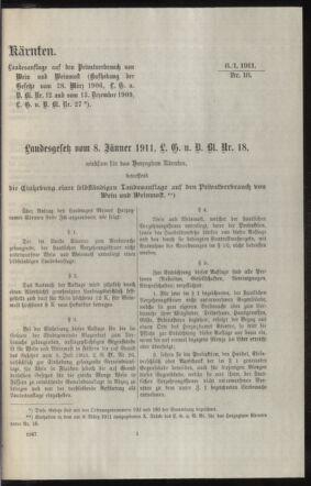 Verordnungsblatt des k.k. Ministeriums des Innern. Beibl.. Beiblatt zu dem Verordnungsblatte des k.k. Ministeriums des Innern. Angelegenheiten der staatlichen Veterinärverwaltung. (etc.) 19110515 Seite: 397