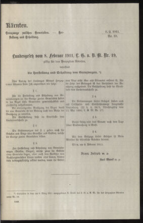 Verordnungsblatt des k.k. Ministeriums des Innern. Beibl.. Beiblatt zu dem Verordnungsblatte des k.k. Ministeriums des Innern. Angelegenheiten der staatlichen Veterinärverwaltung. (etc.) 19110515 Seite: 401