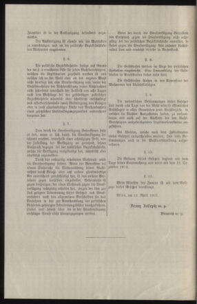 Verordnungsblatt des k.k. Ministeriums des Innern. Beibl.. Beiblatt zu dem Verordnungsblatte des k.k. Ministeriums des Innern. Angelegenheiten der staatlichen Veterinärverwaltung. (etc.) 19110515 Seite: 478