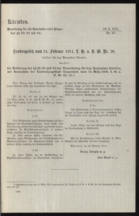 Verordnungsblatt des k.k. Ministeriums des Innern. Beibl.. Beiblatt zu dem Verordnungsblatte des k.k. Ministeriums des Innern. Angelegenheiten der staatlichen Veterinärverwaltung. (etc.) 19110715 Seite: 365