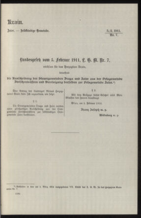 Verordnungsblatt des k.k. Ministeriums des Innern. Beibl.. Beiblatt zu dem Verordnungsblatte des k.k. Ministeriums des Innern. Angelegenheiten der staatlichen Veterinärverwaltung. (etc.) 19110715 Seite: 371